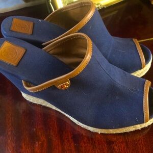 Tory Burch Wedge Dark Blue
